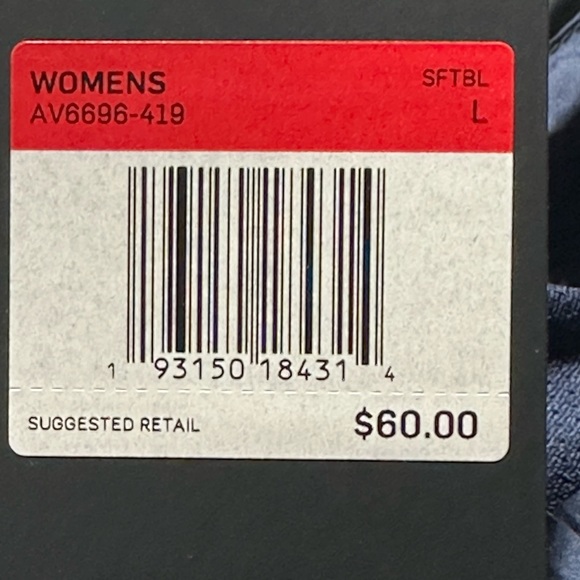 Womens Nike Vented Lightweight Short Sleeve Softball Wind Shirt AV6696-419 Sz L - Picture 7 of 9